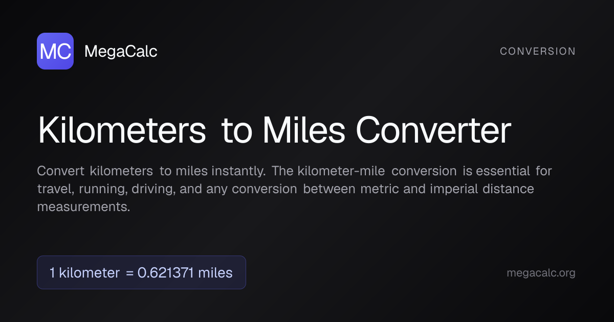 271 Km To Milesnull